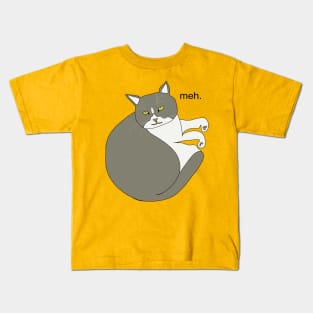 cat meh. Kids T-Shirt